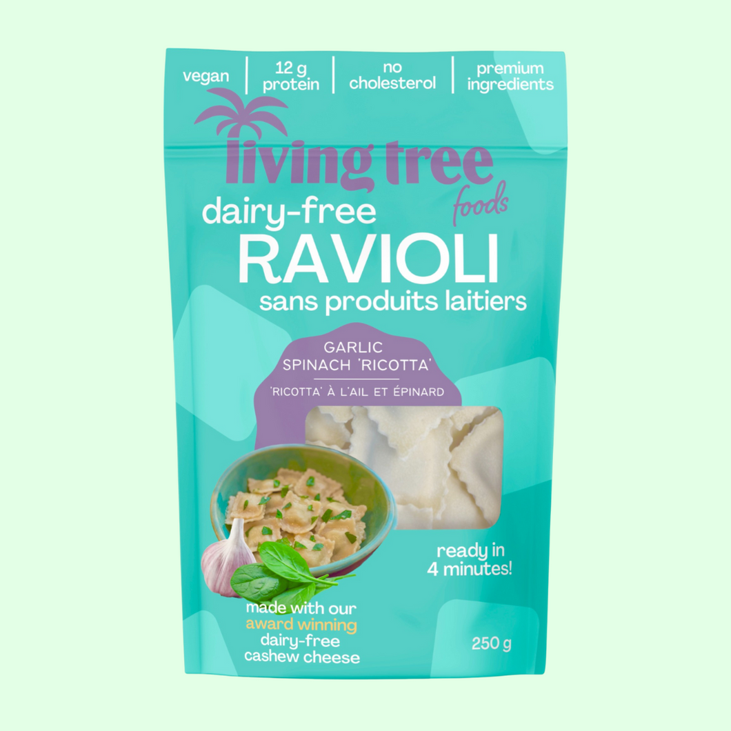 Garlic Spinach 'Ricotta' Ravioli