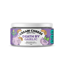 Load image into Gallery viewer, super garlicky garlic non-dairy dairy-free vegan plant-based cashew cream cheese
